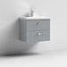 Nuie Blocks 600mm Vanity Unit - Wall Hung 2 Drawer Unit with Basin - Unbeatable Bathrooms