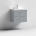 Nuie Blocks 600mm Vanity Unit - Wall Hung 2 Drawer Unit with Basin - Unbeatable Bathrooms