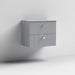 Nuie Blocks 600mm Vanity Unit - Wall Hung 2 Drawer Unit with Basin - Unbeatable Bathrooms