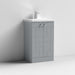 Nuie Blocks 500mm Vanity Unit - Floor Standing 2 Door Unit with Basin - Unbeatable Bathrooms