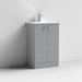 Nuie Blocks 500mm Vanity Unit - Floor Standing 2 Door Unit with Basin - Unbeatable Bathrooms