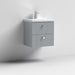 Nuie Blocks 600mm Vanity Unit - Wall Hung 2 Drawer Unit with Basin - Unbeatable Bathrooms
