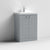 Nuie Blocks 500mm Vanity Unit - Floor Standing 2 Door Unit with Basin - Unbeatable Bathrooms