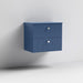Nuie Blocks 600mm Vanity Unit - Wall Hung 2 Drawer Unit with Basin - Unbeatable Bathrooms