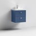 Nuie Blocks 600mm Vanity Unit - Wall Hung 2 Drawer Unit with Basin - Unbeatable Bathrooms