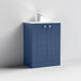 Nuie Blocks 500mm Vanity Unit - Floor Standing 2 Door Unit with Basin - Unbeatable Bathrooms