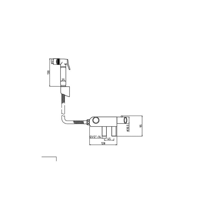 Nuie Douche Spray Kit - Unbeatable Bathrooms