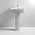 Nuie Bliss 52/60cm 1TH Pedestal Basin - Unbeatable Bathrooms