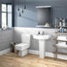 Nuie Bliss 52/60cm 1TH Pedestal Basin - Unbeatable Bathrooms