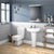 Nuie Bliss 52/60cm 1TH Pedestal Basin - Unbeatable Bathrooms