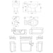 Nuie Carlton Close Coupled Pan, Cistern & Seat - Unbeatable Bathrooms