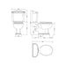 Nuie Legend Traditional Full Bathroom Suite with 1800 x 800mm Art Deco Bath - Unbeatable Bathrooms