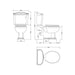 Nuie Legend Traditional Full Bathroom Suite with 1700 x 700mm Art Deco Bath - Unbeatable Bathrooms