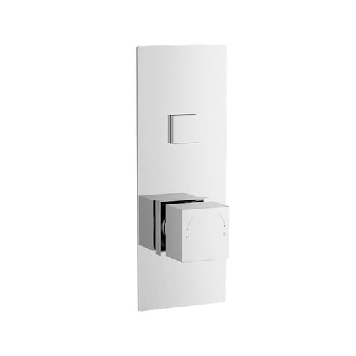 Nuie Square Push Button Valve 1 Outlet - Unbeatable Bathrooms
