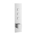 Nuie Square Push Button Valve 3 Outlet - Unbeatable Bathrooms
