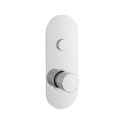 Nuie Round Push Button Valve 1 Outlet - Unbeatable Bathrooms