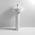 Nuie Provost 42/52cm 1TH Pedestal Basin - Unbeatable Bathrooms