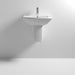 Nuie Asselby 50/60cm 1TH Pedestal Basin - Unbeatable Bathrooms