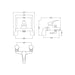 Nuie Eon Deck Mounted Bath Shower Mixer - Unbeatable Bathrooms