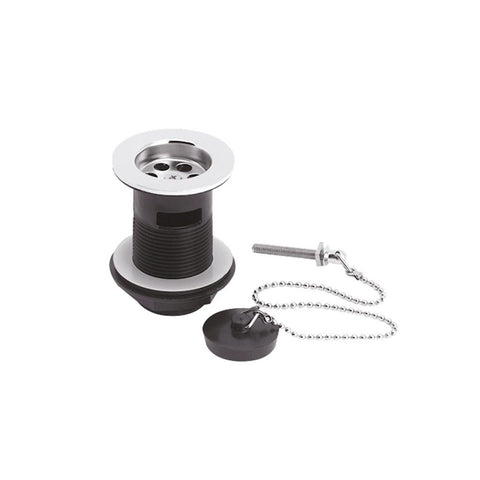 Nuie Contract Basin Waste Poly Plug & B Chain - Unbeatable Bathrooms