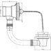 Nuie Bath Waste & OF Brass Plug & Ball Chain - Unbeatable Bathrooms