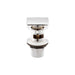 Nuie Square Push Button Basin Waste Slotted - Unbeatable Bathrooms