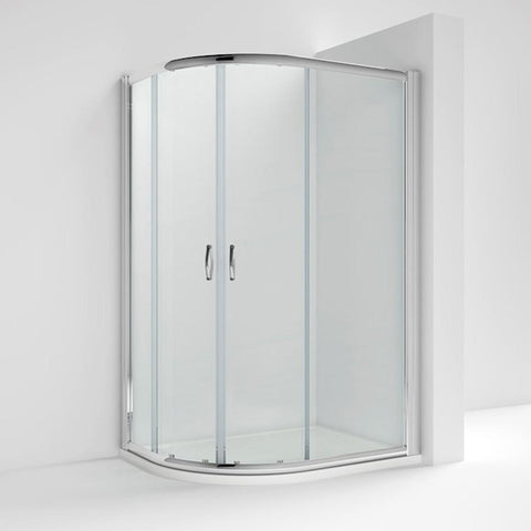 Nuie Ella Offset Shower Enclosure with 2 Sliding Doors - Unbeatable Bathrooms