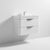 Nuie Parade 600/800mm Vanity Unit - Wall Hung 2 Drawer Unit with Basin - Unbeatable Bathrooms