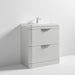 Nuie Parade 600/800mm Vanity Unit - Floor Standing 2 Drawer Unit with Basin - Unbeatable Bathrooms
