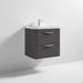 Nuie Parade 600/800mm Vanity Unit - Wall Hung 2 Drawer Unit with Basin - Unbeatable Bathrooms