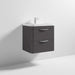 Nuie Parade 600/800mm Vanity Unit - Wall Hung 2 Drawer Unit with Basin - Unbeatable Bathrooms