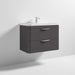 Nuie Parade 600/800mm Vanity Unit - Wall Hung 2 Drawer Unit with Basin - Unbeatable Bathrooms