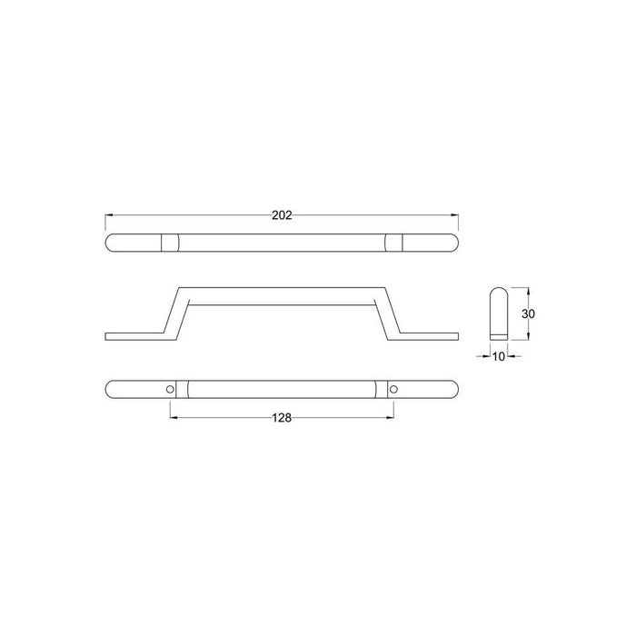 Nuie York Round Strap Handle - Unbeatable Bathrooms