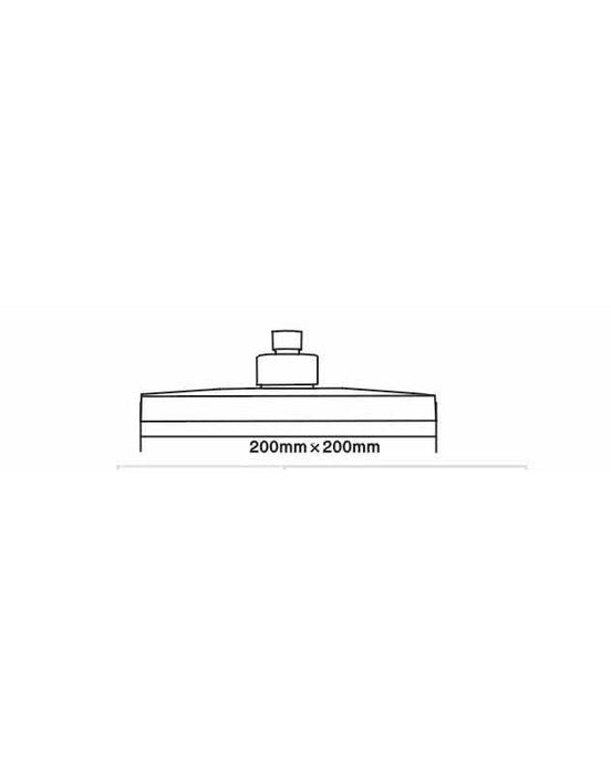 Nuie Square ABS Fixed Head - Unbeatable Bathrooms