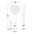 Nuie Single Function Water Saving Handset - Unbeatable Bathrooms