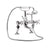 Nuie Beaumont Luxury 3/4 Cranked Bath Shower Mixer with Shower Kit - Unbeatable Bathrooms