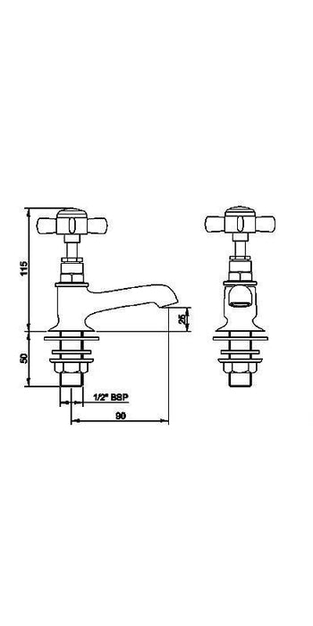 Nuie Beaumont Basin Taps - Unbeatable Bathrooms