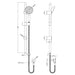Nuie Slim Single Function Slide Rail Kit - Unbeatable Bathrooms