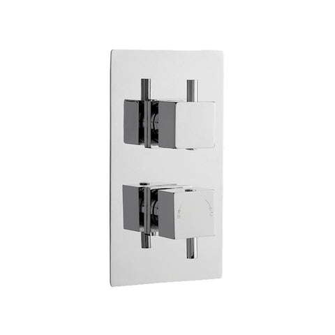 Nuie Twin Concealed Thermostatic Shower Valve - Unbeatable Bathrooms