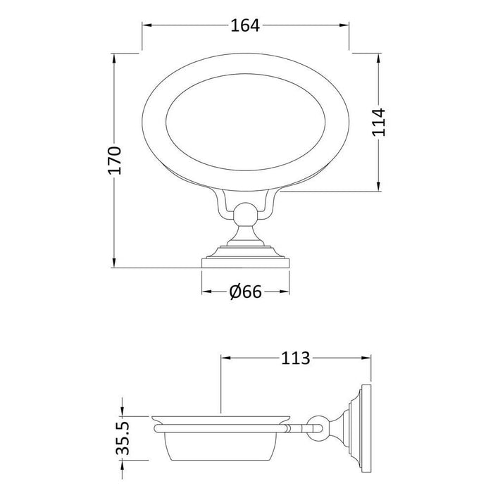 Nuie Traditional Soap Dish - Unbeatable Bathrooms