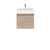 Nuie Merit 500mm Vanity Unit - Wall Hung 1 Drawer Unit with Basin - Unbeatable Bathrooms
