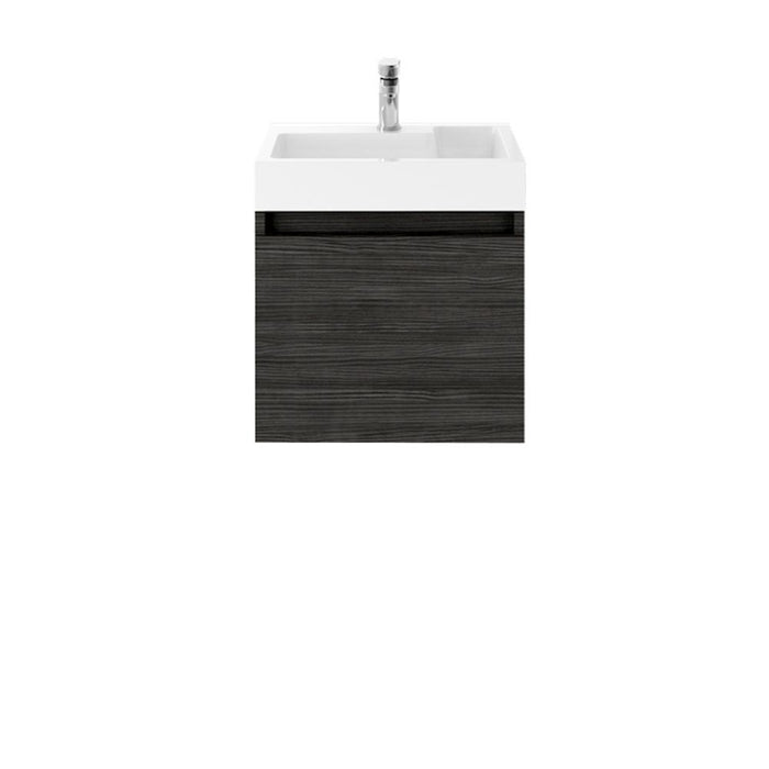 Nuie Merit 500mm Vanity Unit - Wall Hung 1 Drawer Unit with Basin - Unbeatable Bathrooms