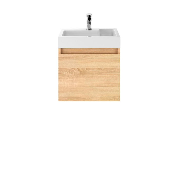 Nuie Merit 500mm Vanity Unit - Wall Hung 1 Drawer Unit with Basin - Unbeatable Bathrooms