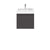 Nuie Merit 500mm Vanity Unit - Wall Hung 1 Drawer Unit with Basin - Unbeatable Bathrooms