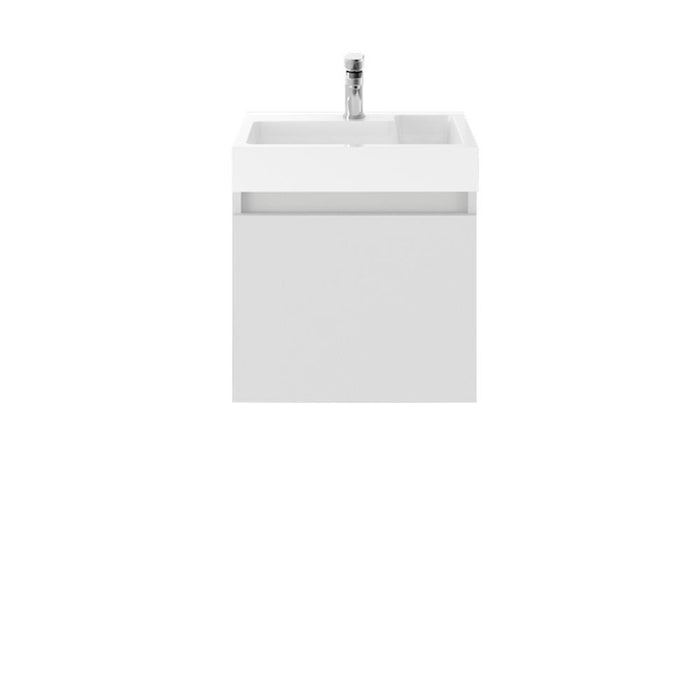 Nuie Merit 500mm Vanity Unit - Wall Hung 1 Drawer Unit with Basin - Unbeatable Bathrooms