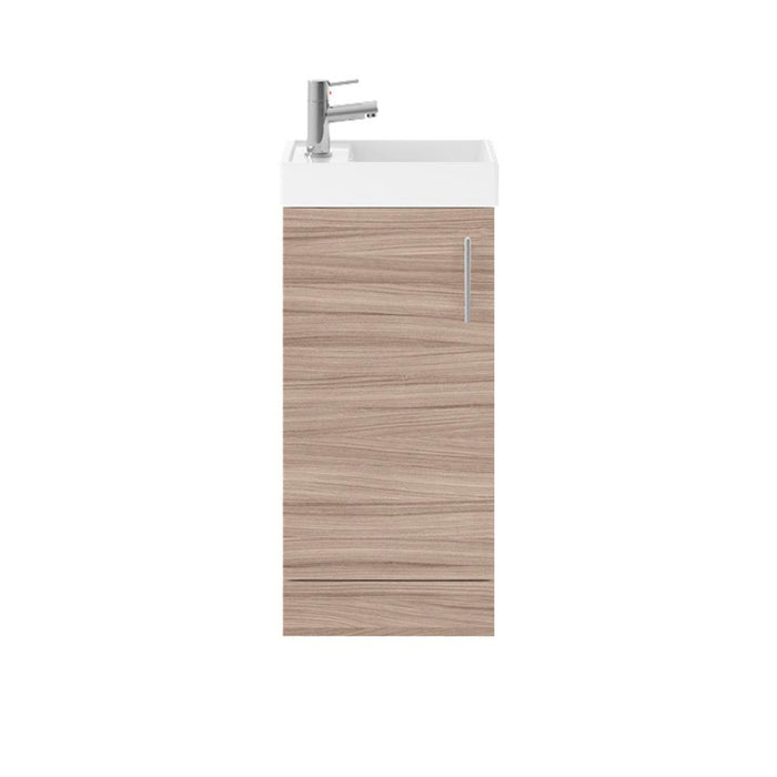 Nuie Vault 400mm Cloakroom Vanity Unit - Floor Standing 1 Door Unit with Basin - Unbeatable Bathrooms