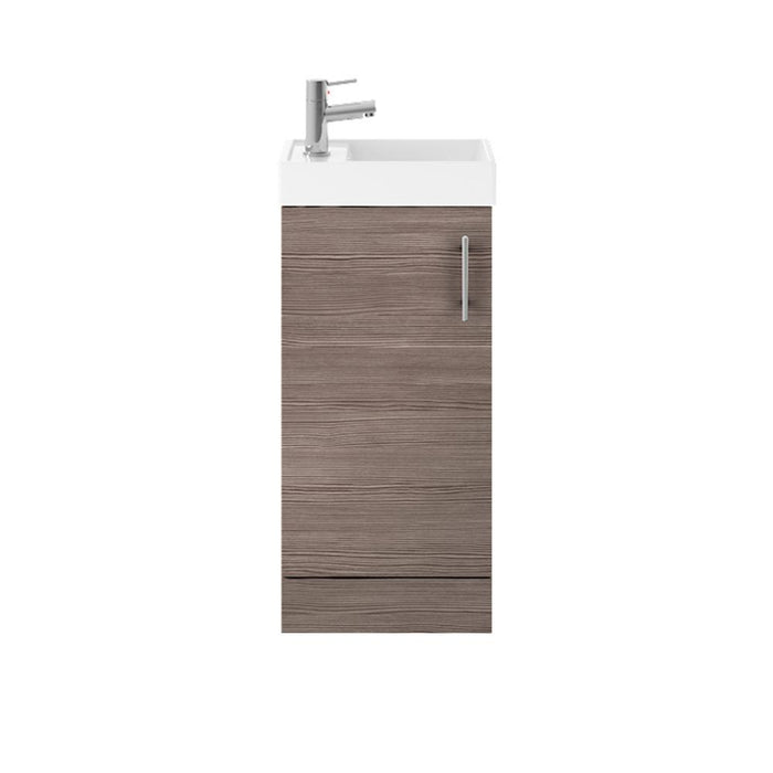 Nuie Vault 400mm Cloakroom Vanity Unit - Floor Standing 1 Door Unit with Basin - Unbeatable Bathrooms