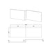 Nuie Athena Square Shower Bath Front Panel 170cm - Unbeatable Bathrooms