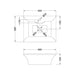 Nuie Rectangular 480mm 1TH Ceramic Counter Top Basin - Unbeatable Bathrooms