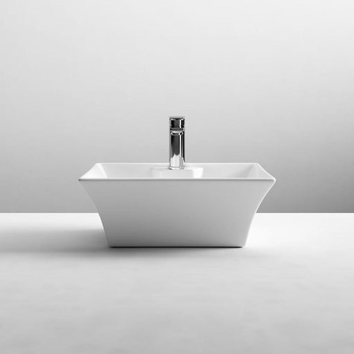 Nuie Rectangular 480mm 1TH Ceramic Counter Top Basin - Unbeatable Bathrooms